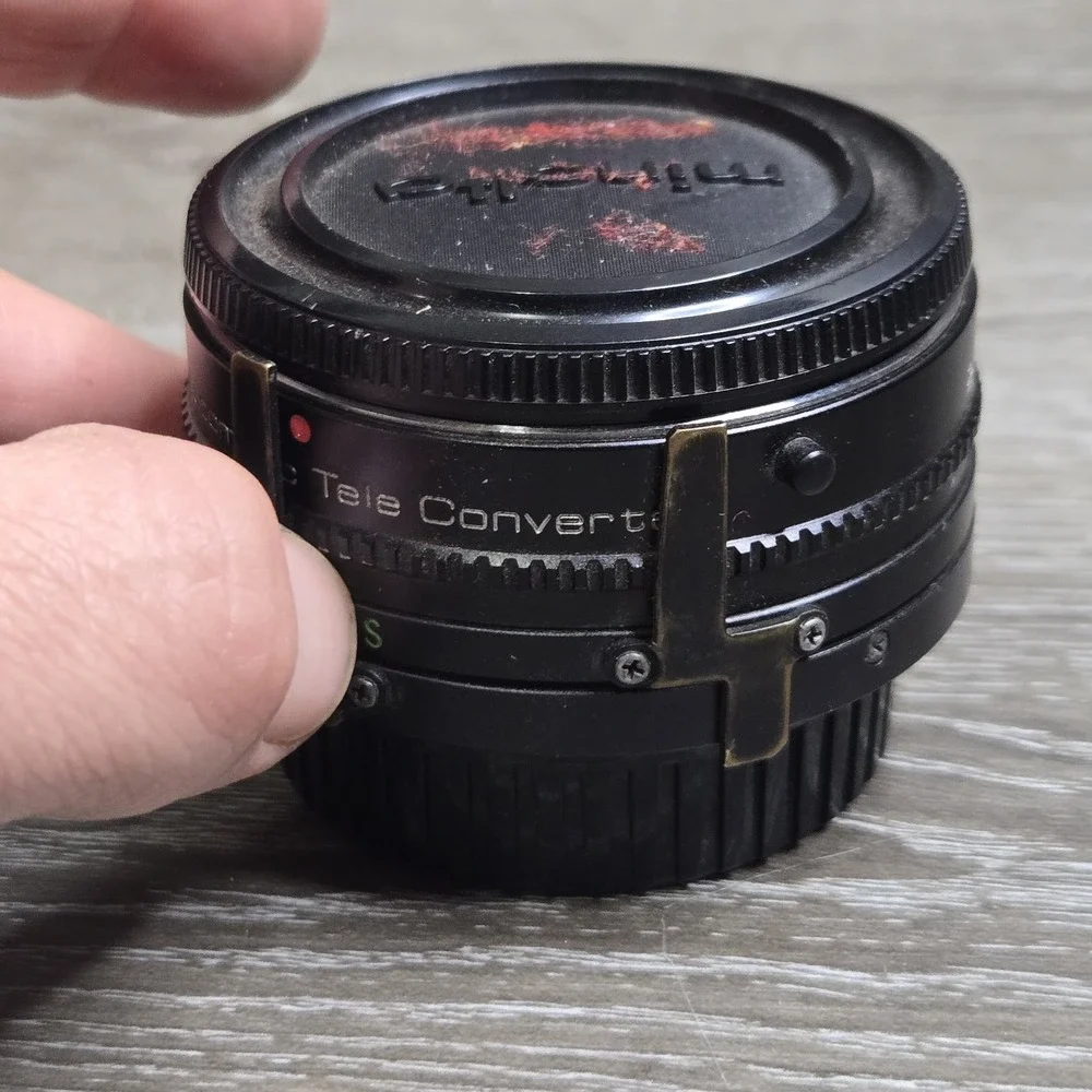 Vivitar 2x-6 Teleconverter Minolta Mount Unisex OS Black Japan Tested